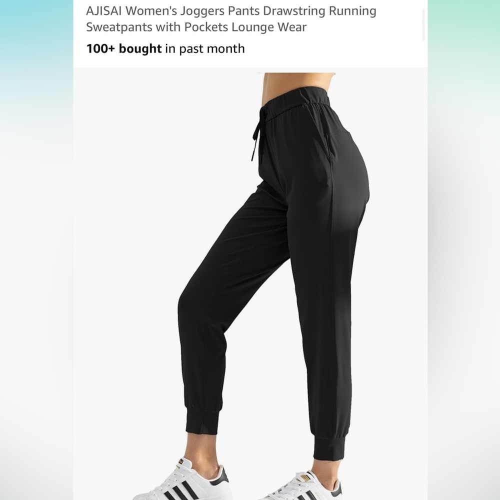Women’s Black High Waisted Joggers